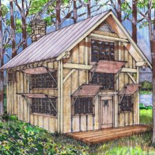 20x20 timber frame plan - timber frame hq