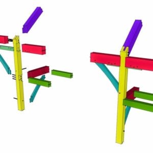 Rafter to Post with Tenon Connection - Timber Frame HQ