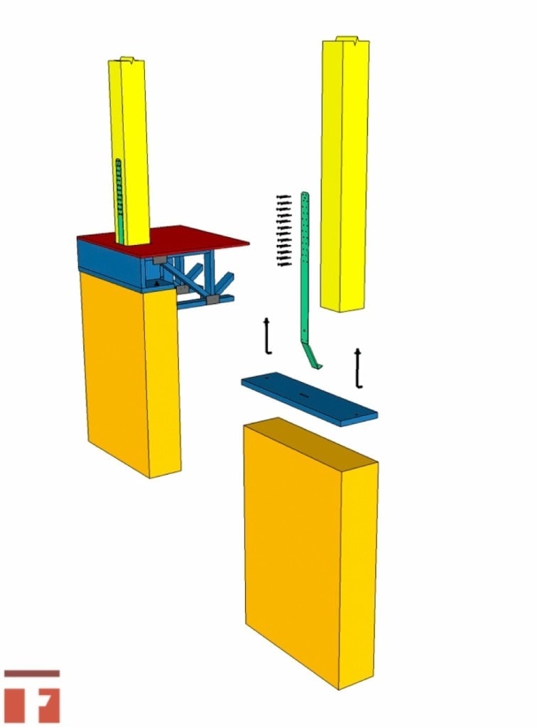 Simpson Strong Tie STHD Strap Connection