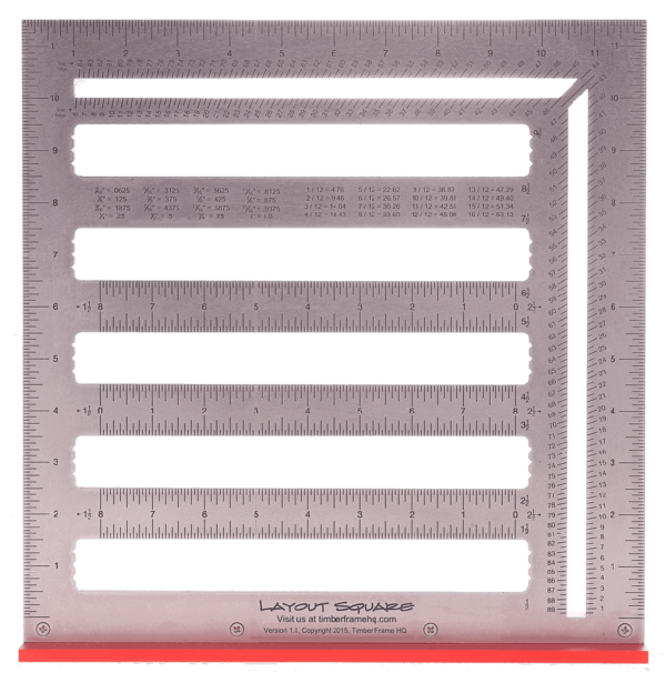 Timber frame layout square
