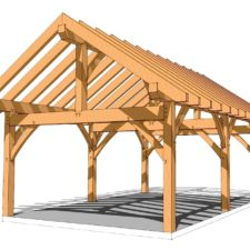 14x30 timber frame shed - timber frame hq