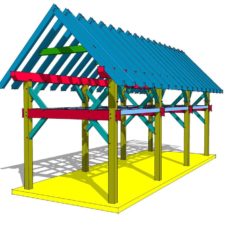 20x20 timber frame plan - timber frame hq