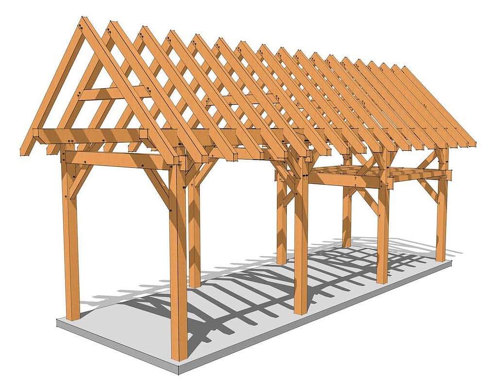 12x36 Timber Frame with Loft (5792) 4