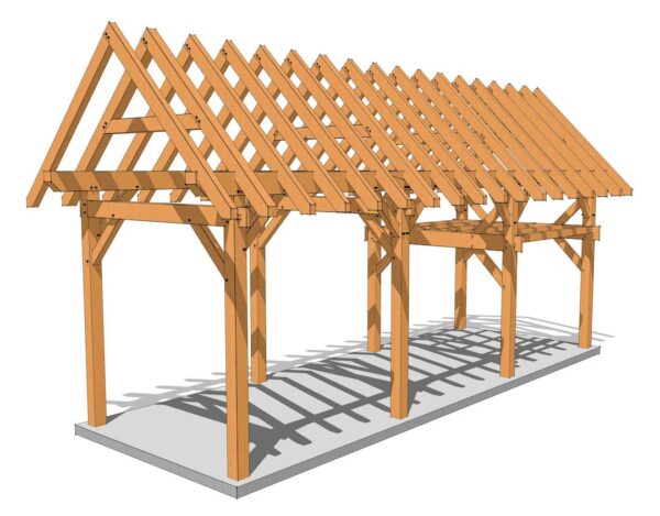 12x36 Timber Frame Plan with Loft - Image 6