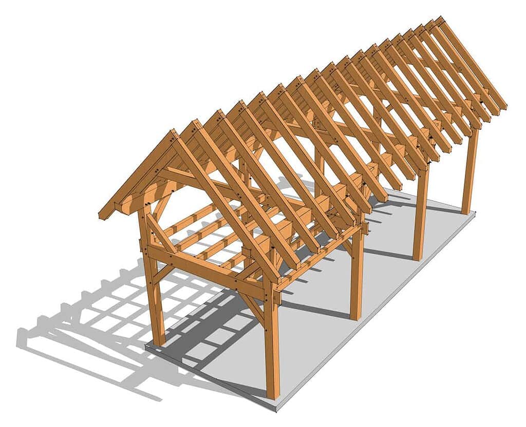 12x36 Timber Frame with Loft (5792) 5
