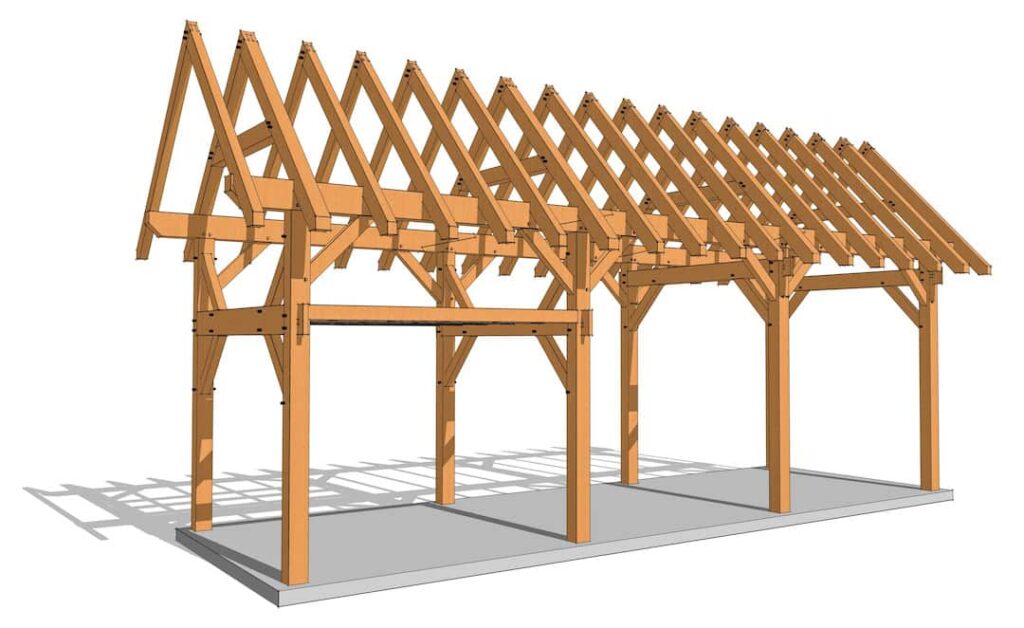 12x36 Timber Frame with Loft (5792) 6