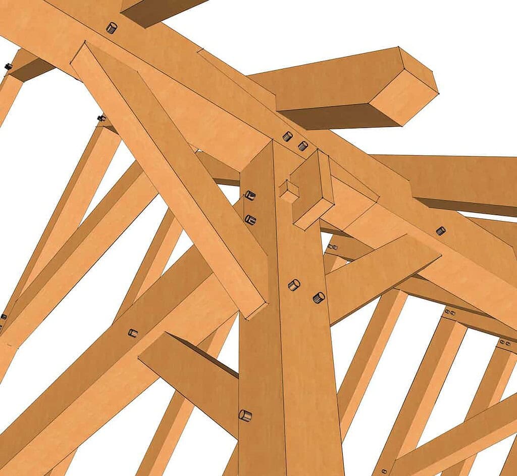 12x36 Timber Frame with Loft (5792) 7