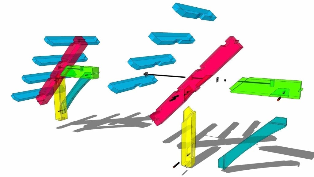 Post and Beam Collar Tie to Rafter Steel Detail