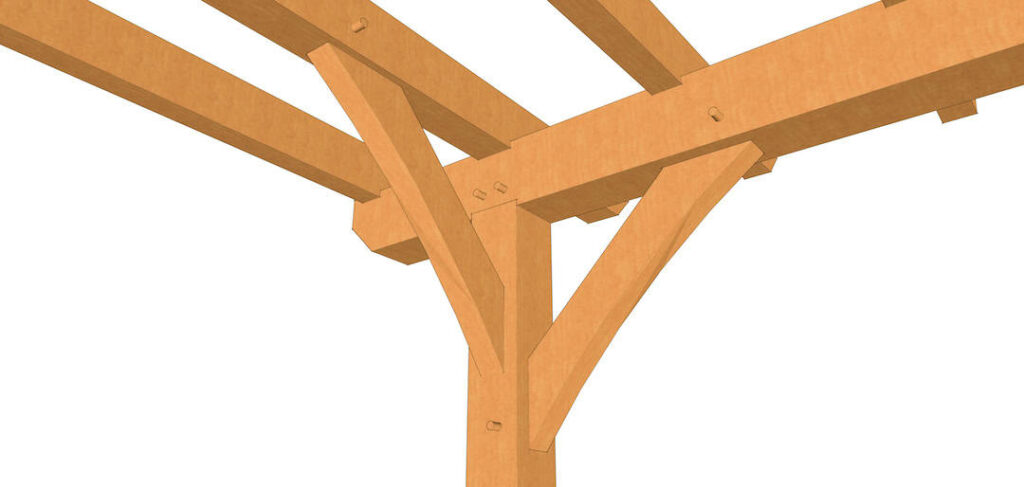 12x24 Timber Frame Pergola Plan (6564) 7
