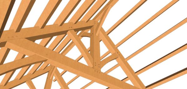 16x24 Heavy Timber Pavilion Plan - Image 7