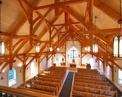 timber frame church