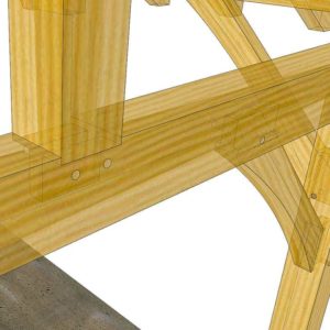 12x16 Timber Frame Plan