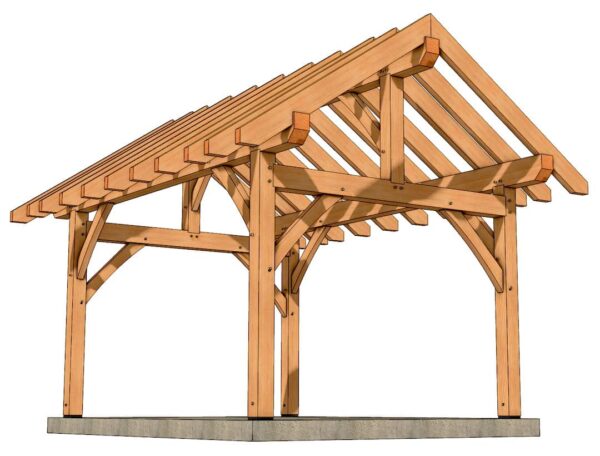 12x16 Timber Frame Plan