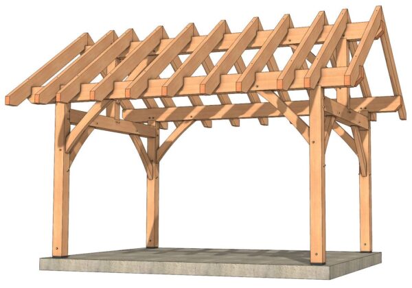 12x16 Timber Frame Plan - Image 2