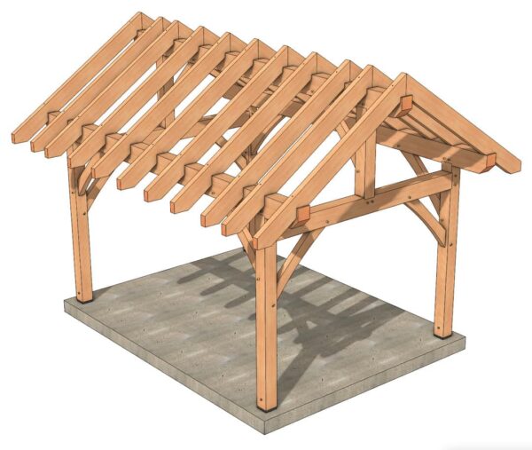 12x16 Timber Frame Plan - Image 7