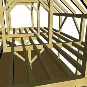 24x36 Heavy Timber Barn Plan