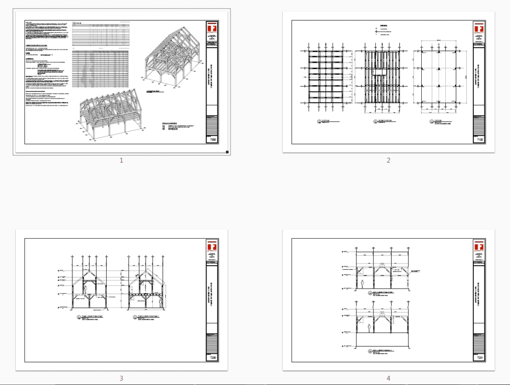 24×36 Timber Frame Barn Home Plan - Timber Frame HQ