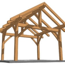 10x12 Timber Frame Shed Plan
