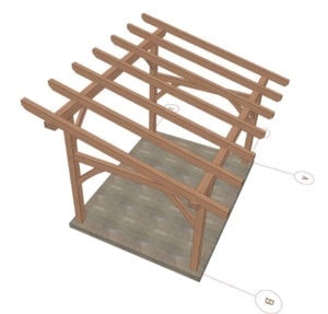 12x16 Shed Roof Plan - Timber Frame HQ