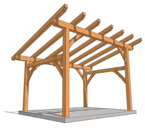 12x16 Shed Roof Plan