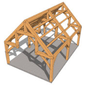 16×24 Hammer Beam Pavilion 16x24 Hammer Beam Aerial