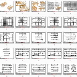 28x20 Saltbox Plan Overview