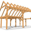 28x20 Saltbox Timber Frame Plan
