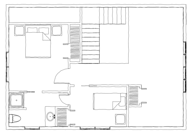 Tugaloo Cabin Second Floor Plan