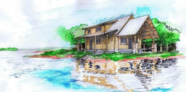 Tugaloo Cabin Color Rendering