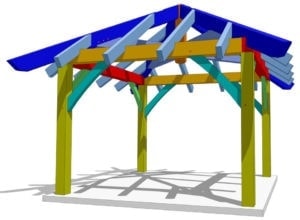 12x12 Gazebo Plan Eye Level View