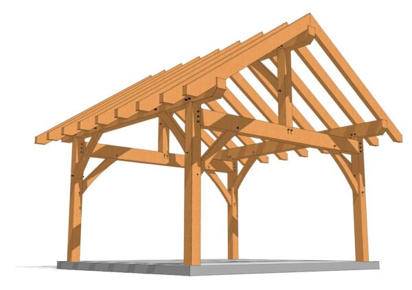 14x16 Post and Beam Plan