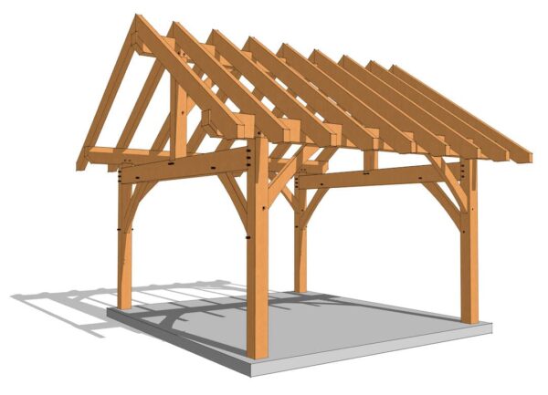 14x16 Post and Beam Plan - Image 6