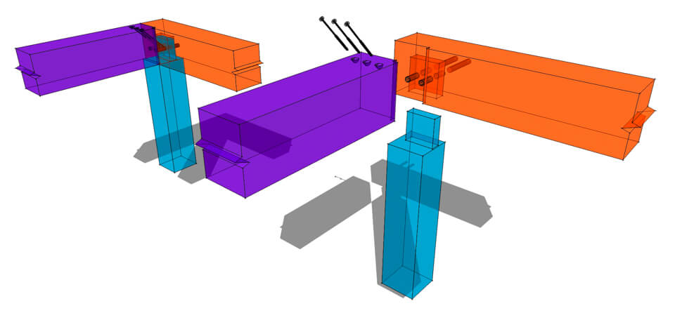Corner Joint With Screws Timber Frame HQ