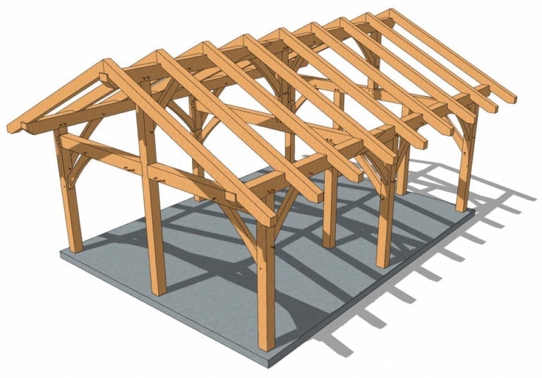 18×24 Timber Frame Pavilion - Timber Frame HQ