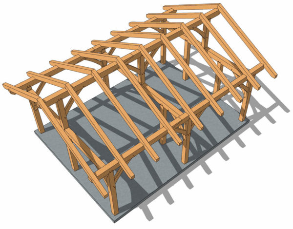 18x24 King Post Plan - Image 8