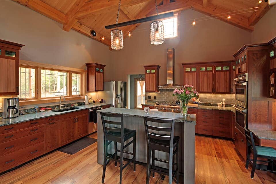 timber frame kitchen design