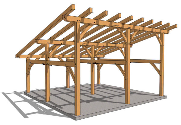 24x24 Shed Roof Plan