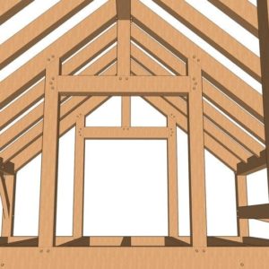 30×24 Timber Frame Cabin Plan