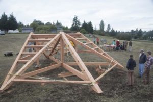 Confluence Fabrication Reclaimed Douglas Fir Farm Stand - Timber Frame HQ
