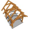 10x12 common truss shed birdseye view