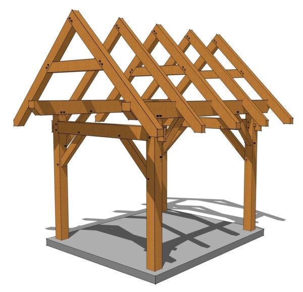 10x2 Common Truss Shed