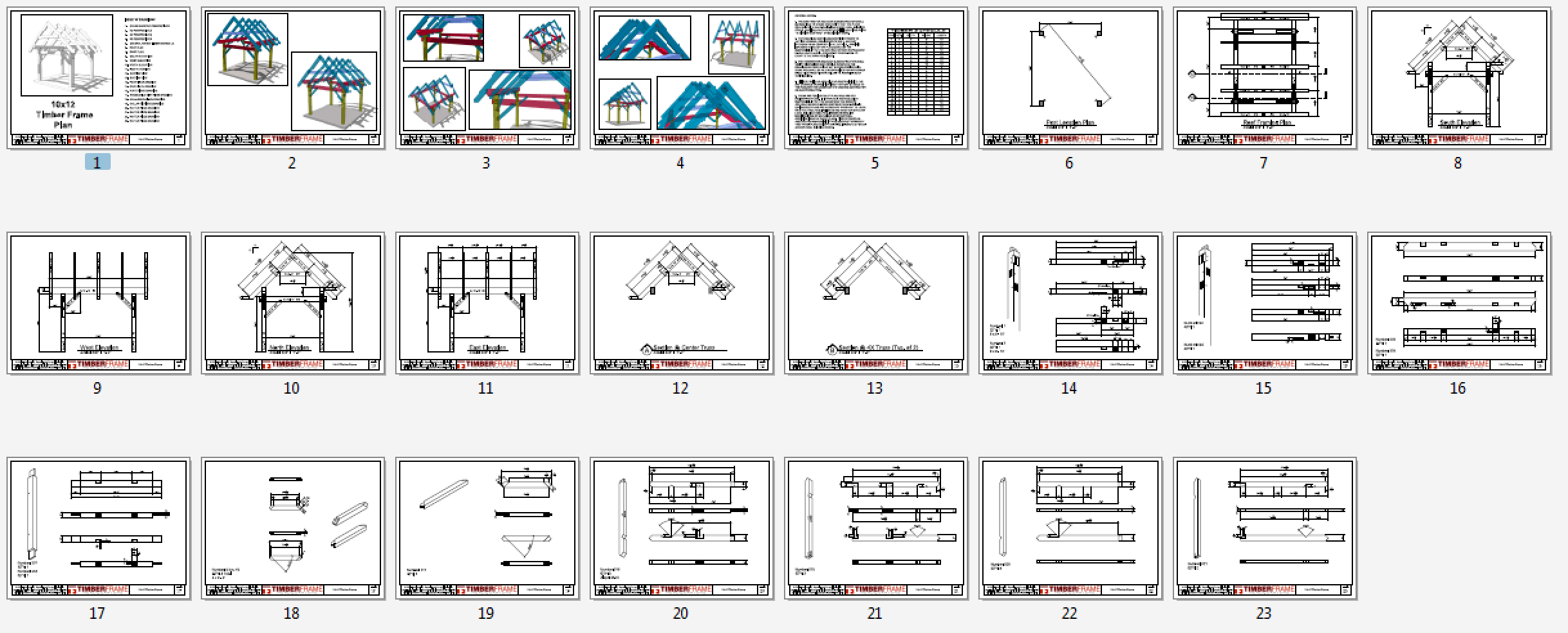 10x12 common truss shed plan overview