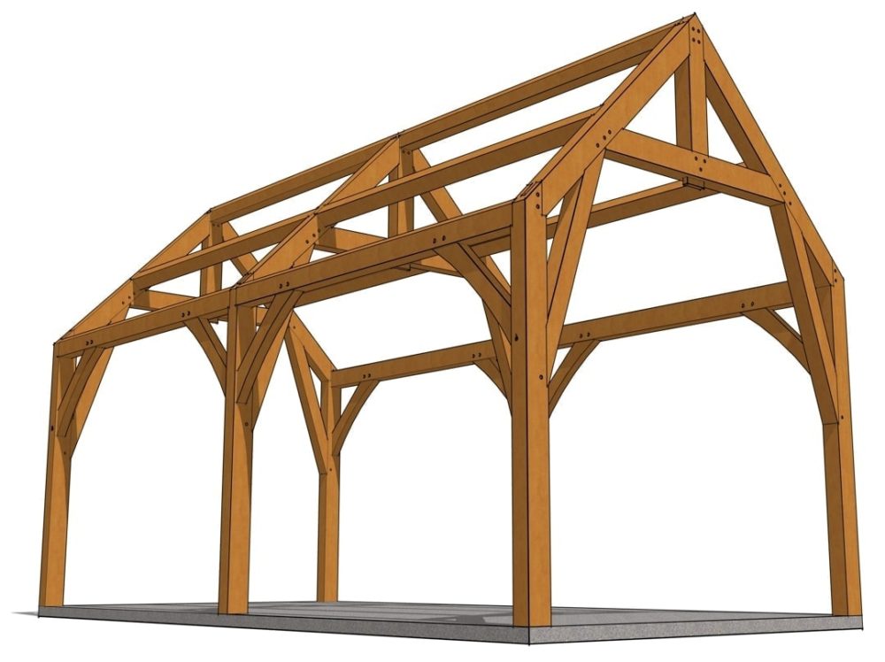 12x24 Gothic Arch Pavilion - Timber Frame HQ