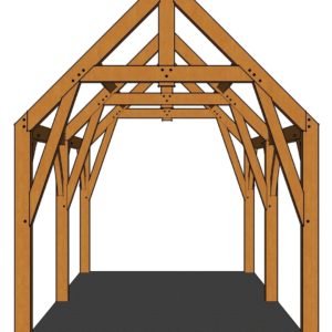12x24 Gothic Arch Timber Frame Front