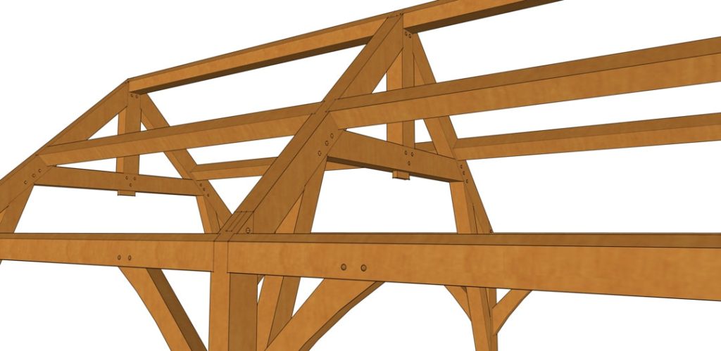 12x24 Gothic Arch Timber Frame Detail 12x24 Gothic Arch Timber Frame Detail