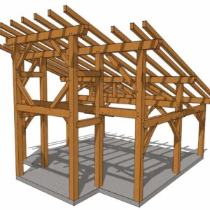 20x20 Foot Timber Frame Shed