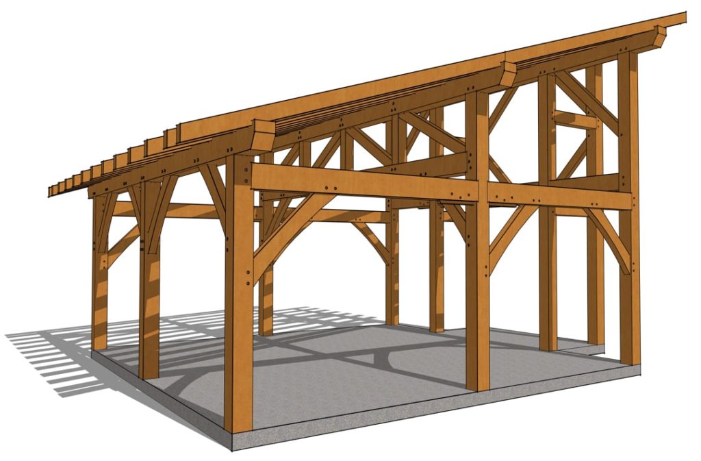 20 20 Lean To Plan Timber Frame HQ