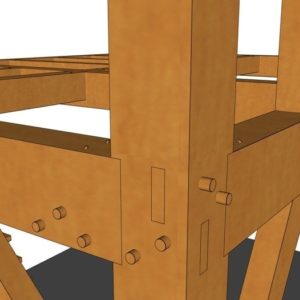 12x16 Tiny Timber Frame House Joinery Closep