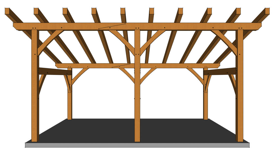 This 16x24 Shed Roof Plan is a versatile, medium-sized streamlined timber f...