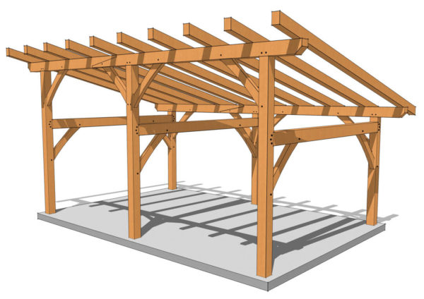 Timber Frame Shed Plans - Timber Frame HQ